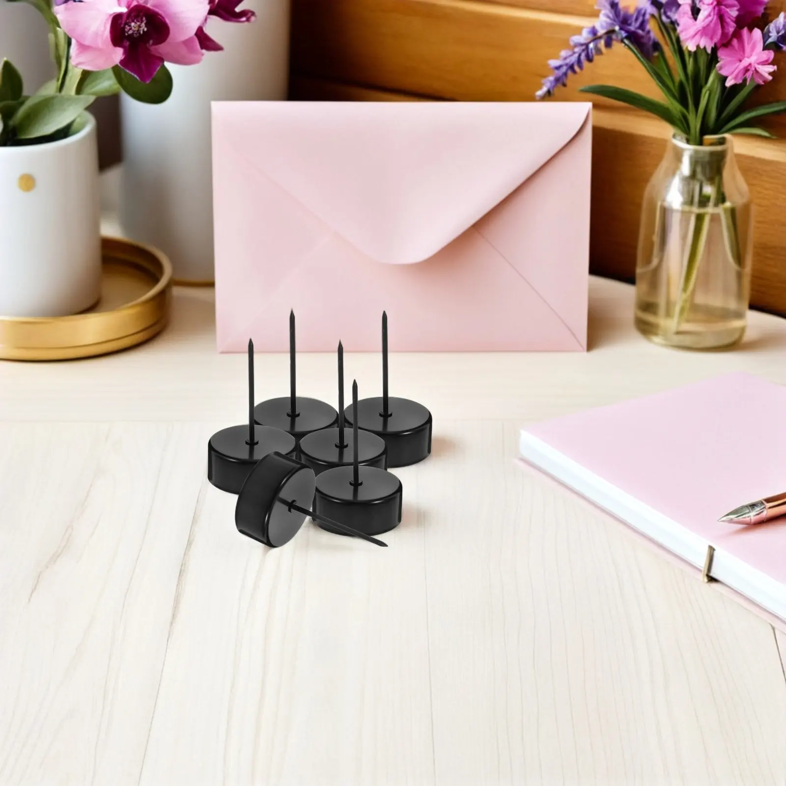 20Pcs Holder Stakes Metal Pillar Taper Candlestick Holders Spike Stable Base Wreath Centerpiece Wedding Party