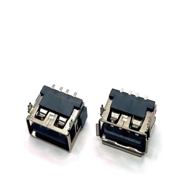 USB socket 10.0 Short body A female connector 2.0 Flat flange front 4P rear lying patch 6.3/6.8 high AF female connector