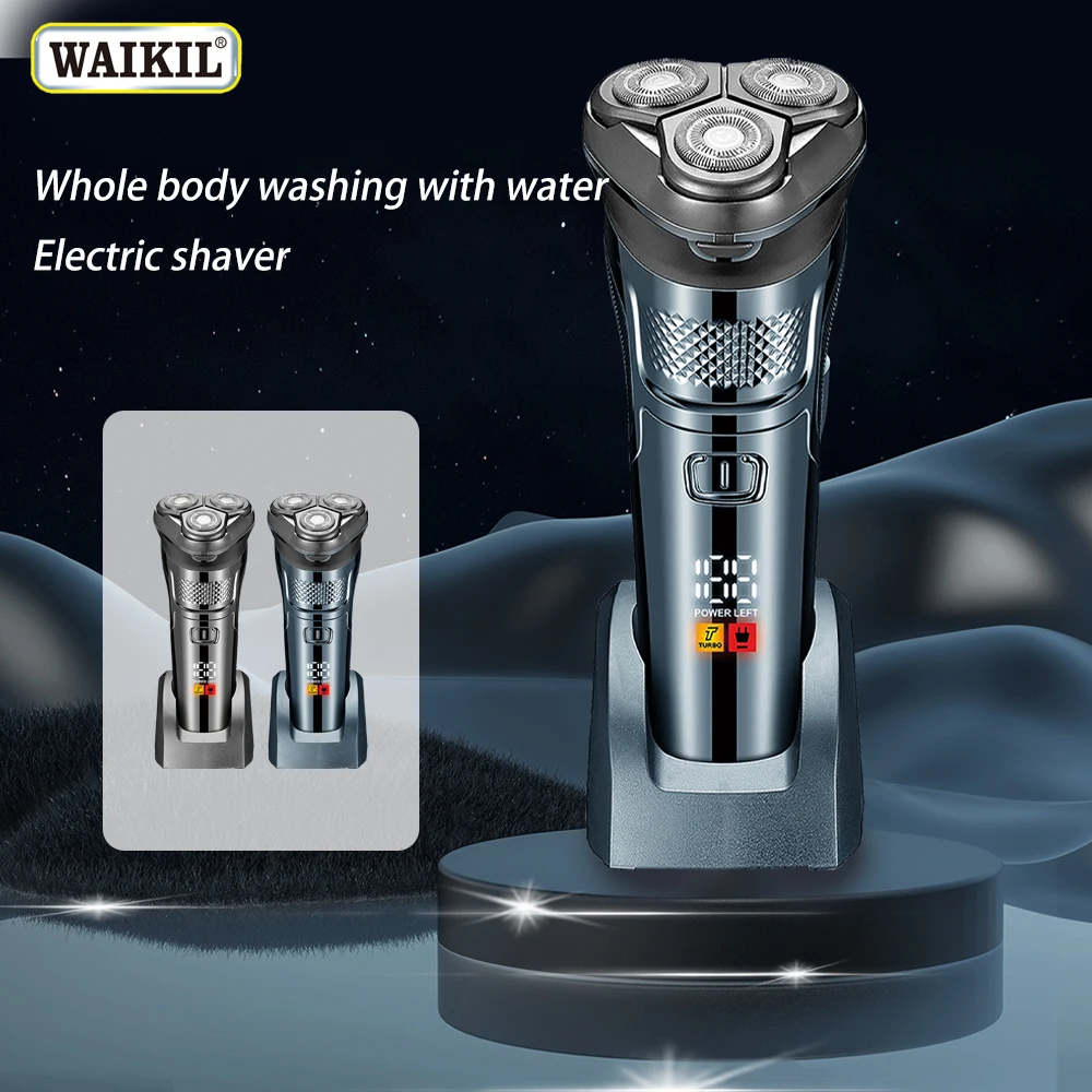 

WAIKIL professional men's electric shaver sideburns trimmer USB charging high-power scissors Washable multifunctional shaver