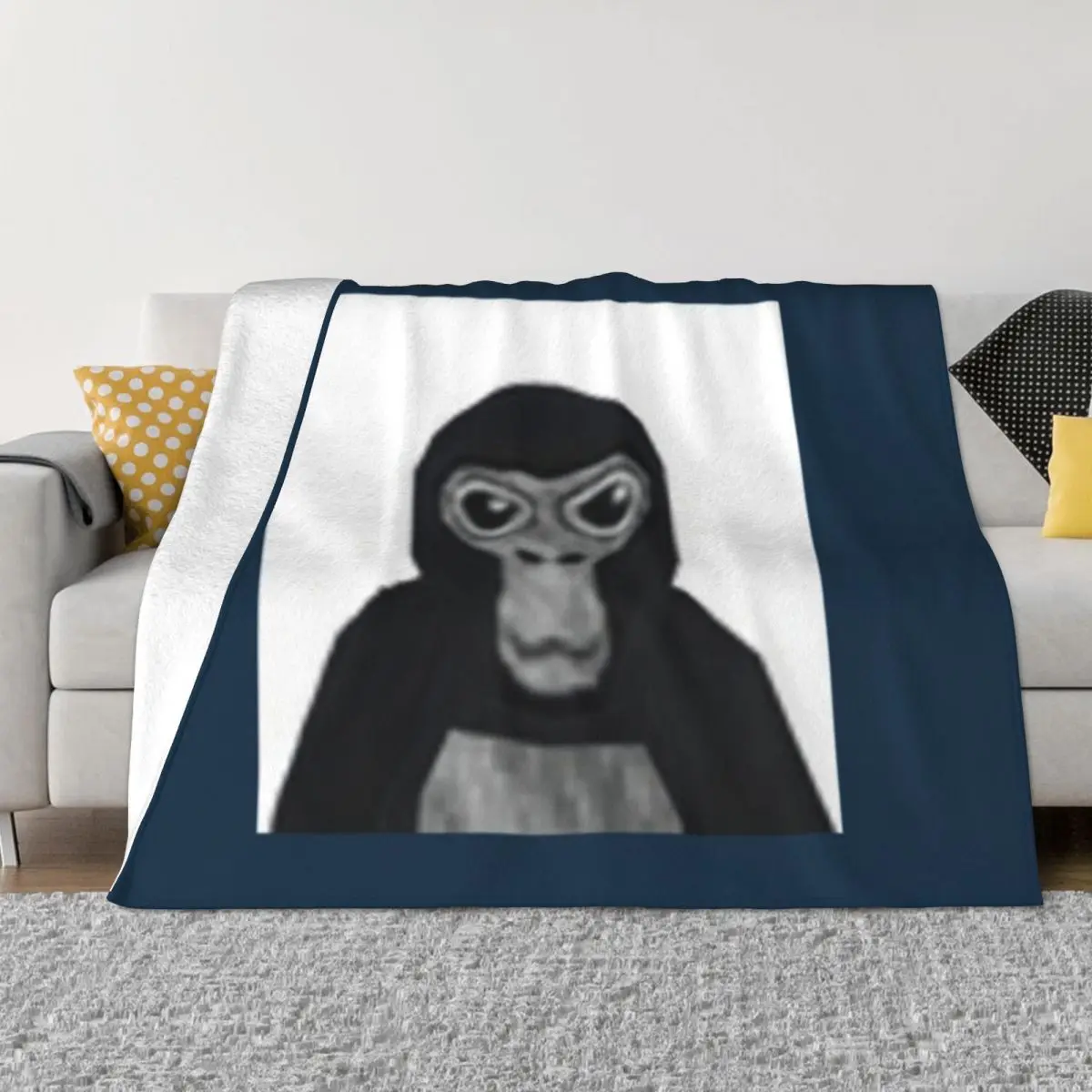 

Gorilla tag monkey Throw Blanket blanket for winter Sofa Blankets Fluffy Shaggy Blanket Custom Blanket