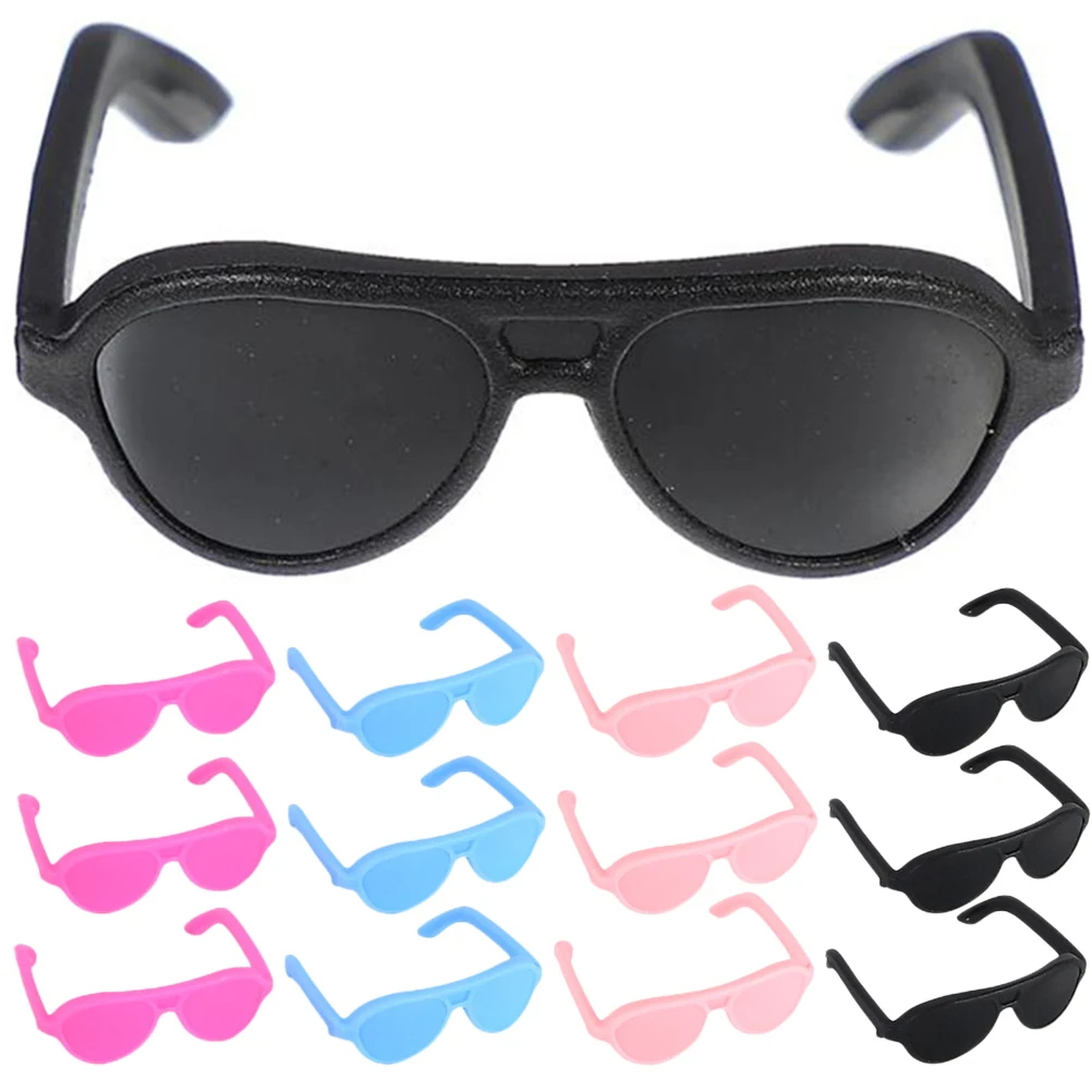 

100pcs Mini Glasses Accessories Fashion Trendy Safe Reliable Material Plastic Costume Supplies Sunglasses For Crafts