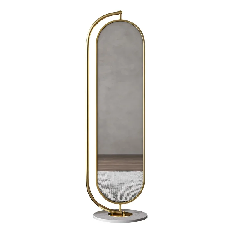 

Mirror Light Luxury Floor Mirror Bedroom Body Rotatable Household Storage Three-Dimensional Full-Length Mirror