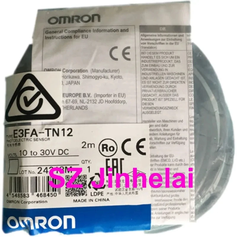 Imagem -04 - Omron-interruptor Fotoelétrico Autêntico E3fa-tn11 E3fa-tn12 Npn 2m