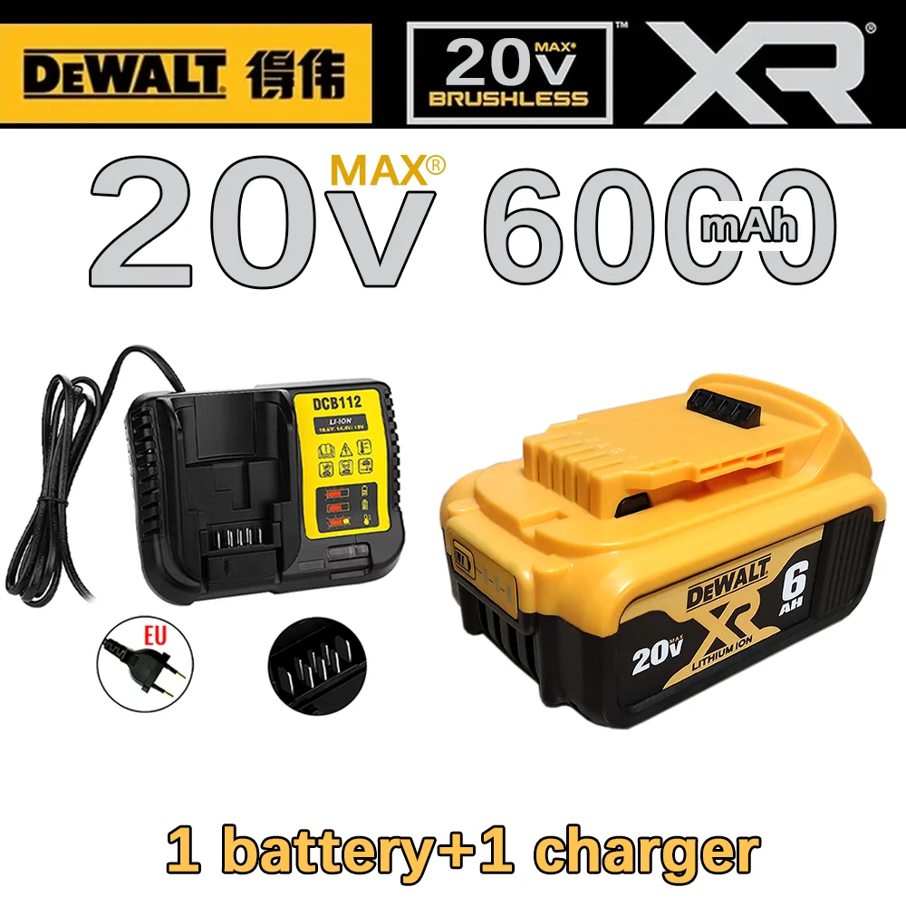 بطارية ديوالت الأصلية 20 فولت 3AH 6Ah 9Ah لبطارية DCB182 DCB200 DCB606 DCD805 ديوالت أدوات كهربائية ديوالت