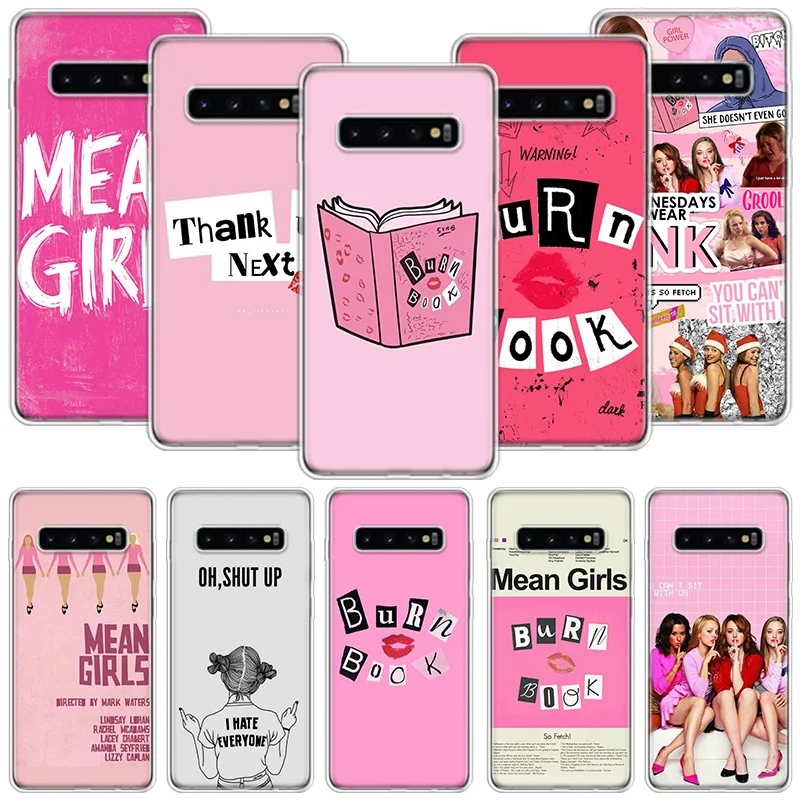 Funda de teléfono Mean Girls Burn Book para Samsung Galaxy S25 S24 S23 S22 S21 S20 Ultra S24 FE S10 Plus S25Edge Fundas funda Coque Gala