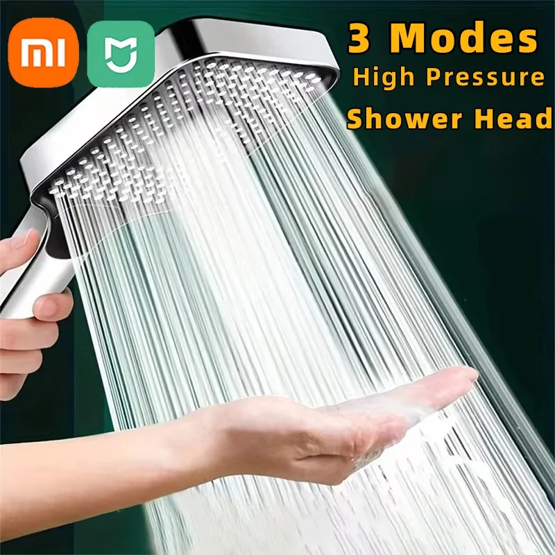 Xiaomi MIJIA 13cm Large Panel Shower Head 3 Modes Adjustable High Pressure Massage Shower Head Filter Element Bathroom Accessory