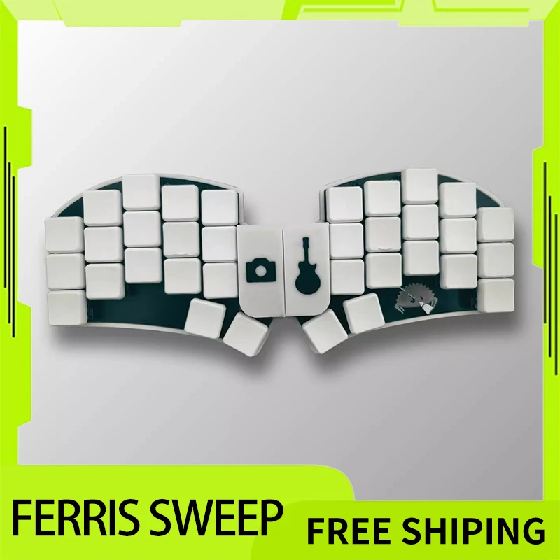 Ferris Sweep Cradio Split Mechanical Keyboard 34key Low Profile Wireless Bluetooth Hot Swap Custom Office Gaming Keyboard Laptop