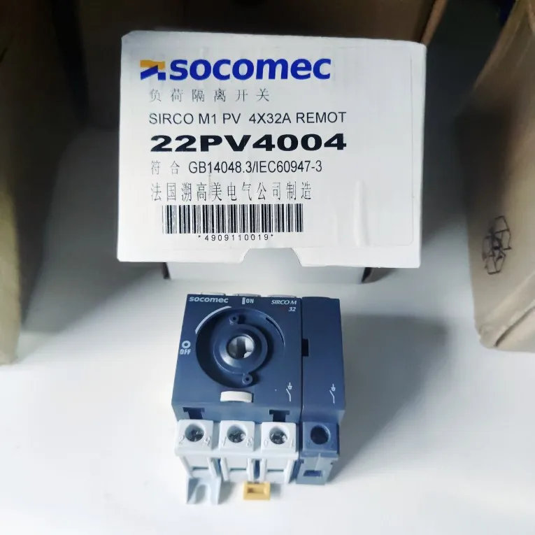 Socomec Load Isolation Switch 22PV4004 SIRCO M1 PV 44X32A REMOT