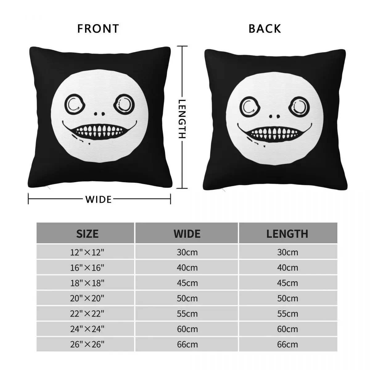 Emil Weapon Nier Automata Merchandise Pillowcase Polyester Linen Velvet Printed Zip Decor Pillow Case Home Cushion Cover 45x45