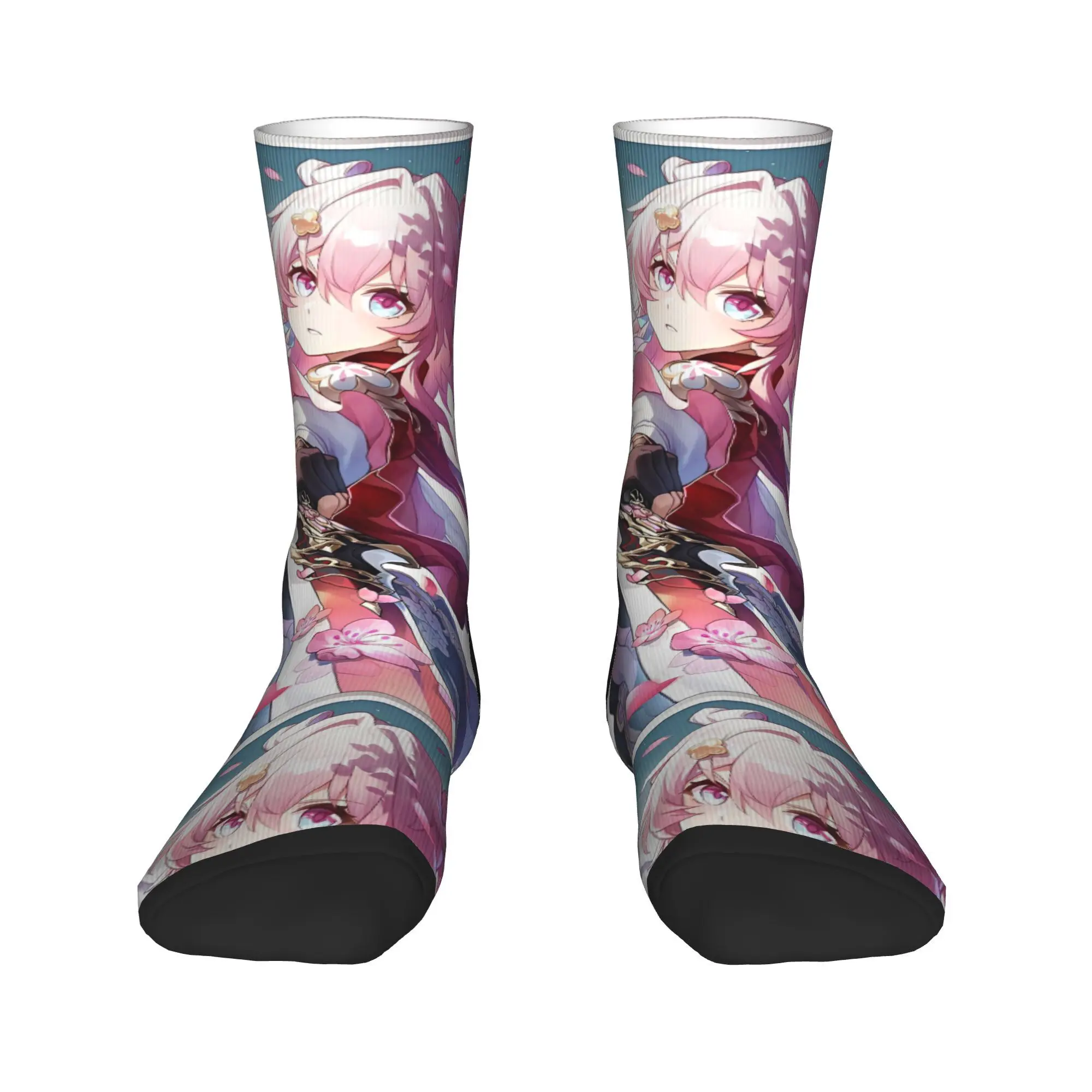 게임 스타즈 레일즈 양말 혼카이 재미있는 스타킹 남성용 편안한 러닝 스포츠 양말 겨울 맞춤형 항균 양말