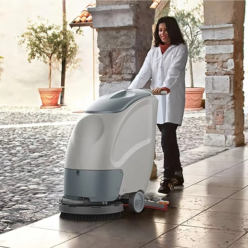 آلة تنظيف البلاط المدارية ذات الفرشاة الواحدة الأوتوماتيكية لمستودع M10 Shop