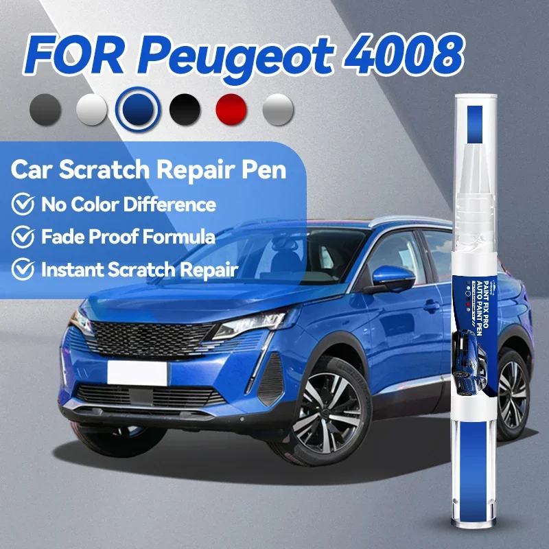 

Горячие новинки 2026: Автоаксессуары для Peugeot 4008 – Карандаш для ремонта лакокрасочного покрытия, средство для удаления царапин, DIY, синий EDZ, белый KWE