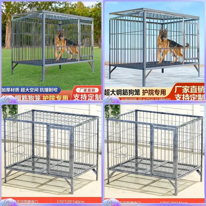cage-pour-grand-chien-berger-allemand-cage-rotative-en-acier-soude-robuste-cage-pour-animaux-de-compagnie-d'exterieur-chenil-moyen-pour-chevaux-et-chiens