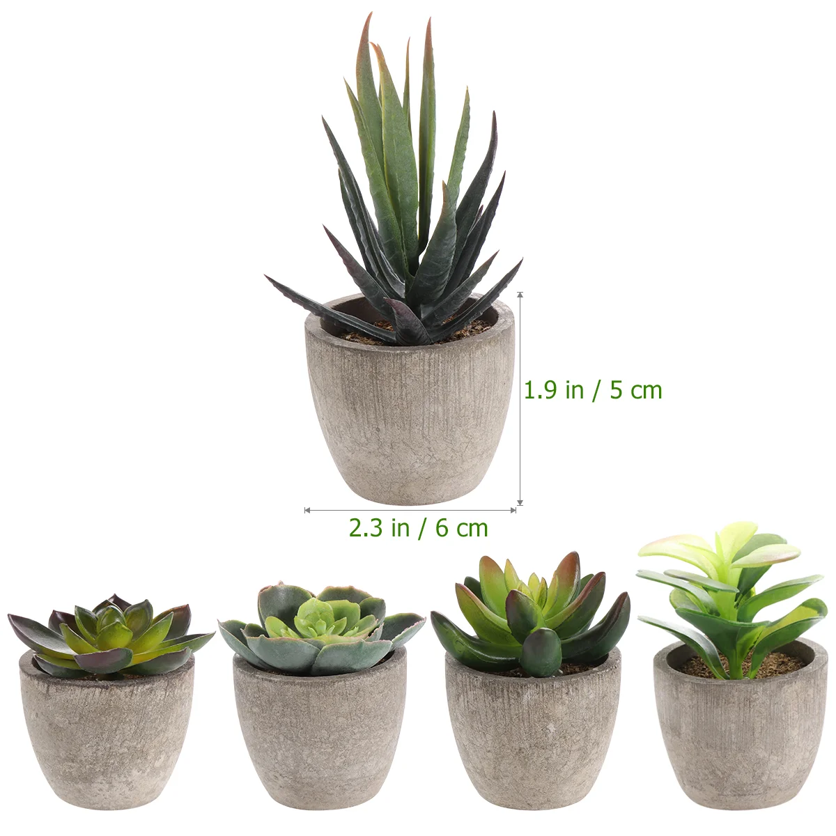 Mini Imitation Succulent Decorative Artificial Plants Indoor Potted Fake Small Ornaments