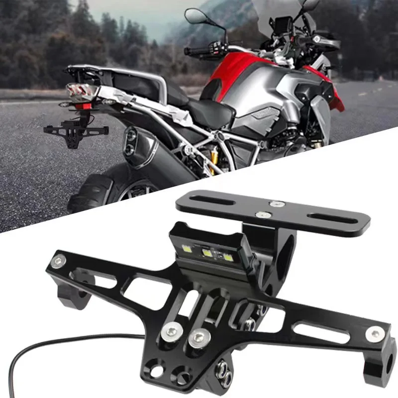 Motorcycle Aluminum Rear License Plate Frame Motorbike Scooter Number Plate Holder for benelli tnt 125 yamaha mt 07 honda cb500x