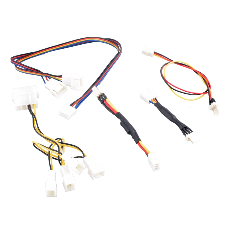 

Комплект контроллера скорости охлаждающего вентилятора ПК: 3-контактный ШИМ-кабель напряжения для процессора и вентиляторов корпуса с осевым расходом