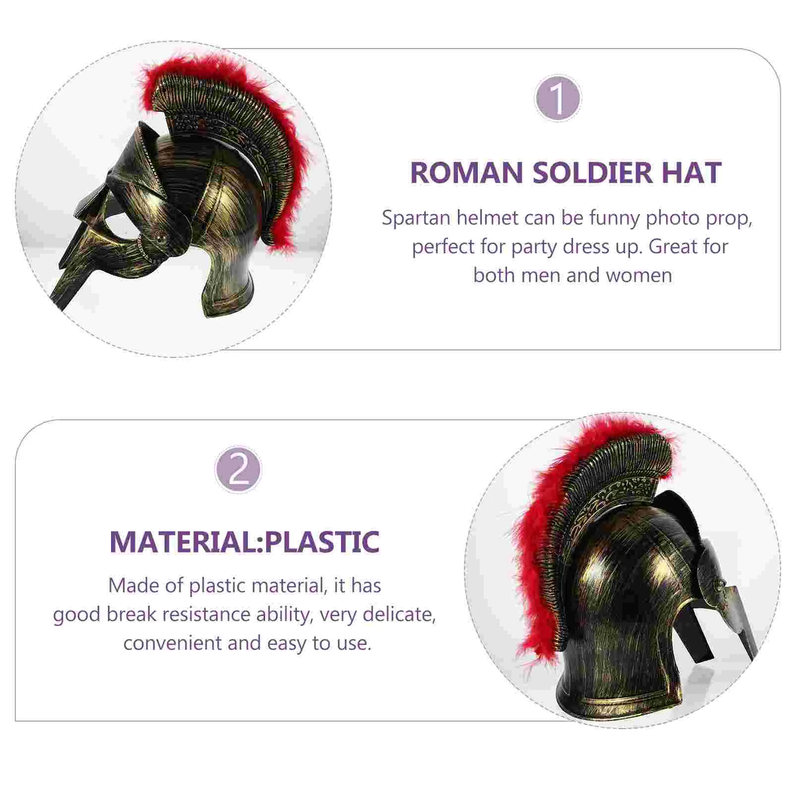 Hats Samurai Gladiator Costume Props Adults Soldier Golden Cosplay Men Roman