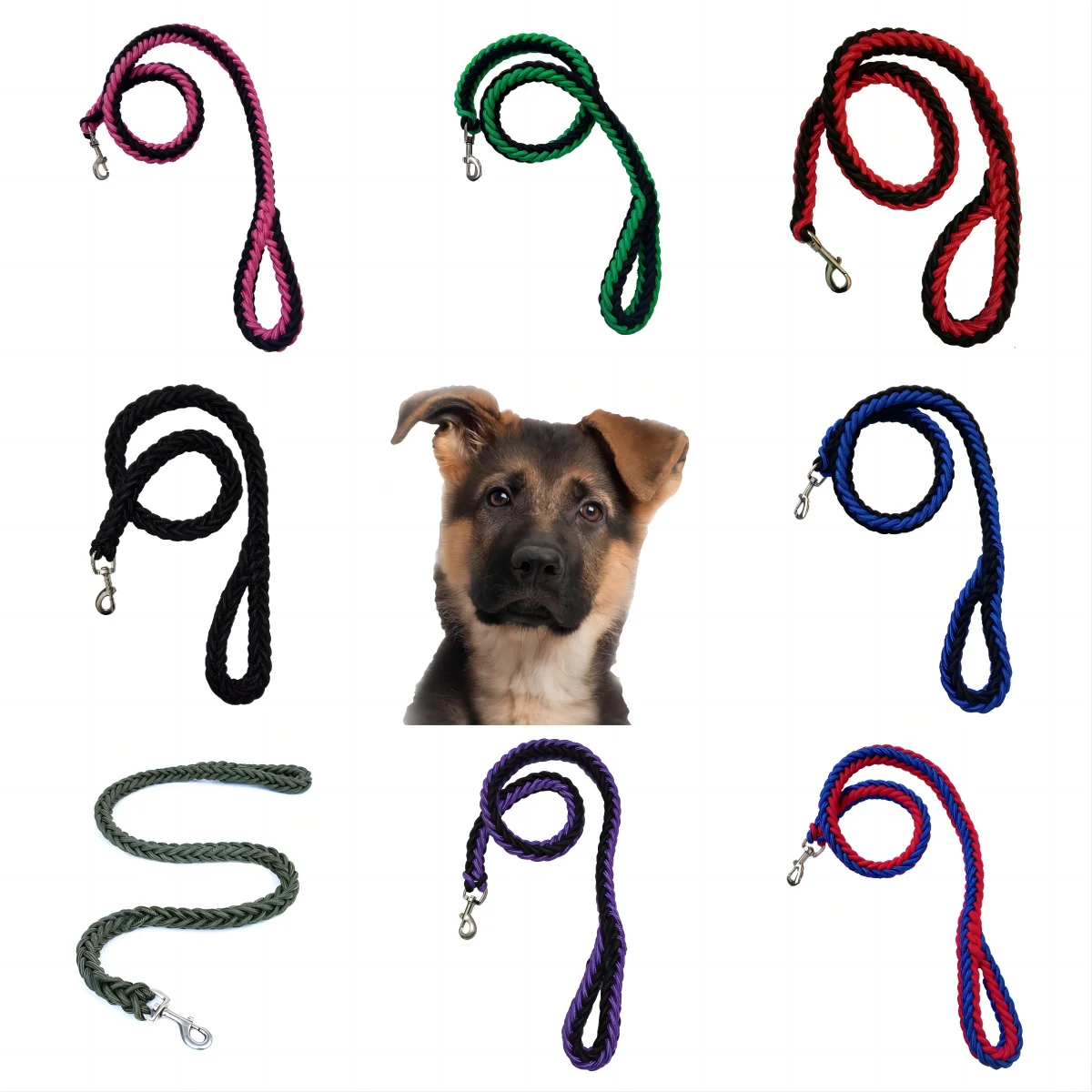 1.2M Nylon Dog Harness Leash For Medium Large Dogs Leads Pet Training Running Walking Safety Mountain Climb Dog Leashes Ropes