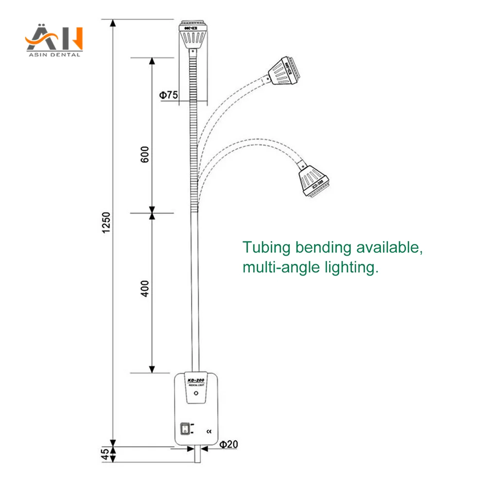 9w Cold Shadowless Operation Lamp Moveable Floor Stand Dental Veterinary Examination Light