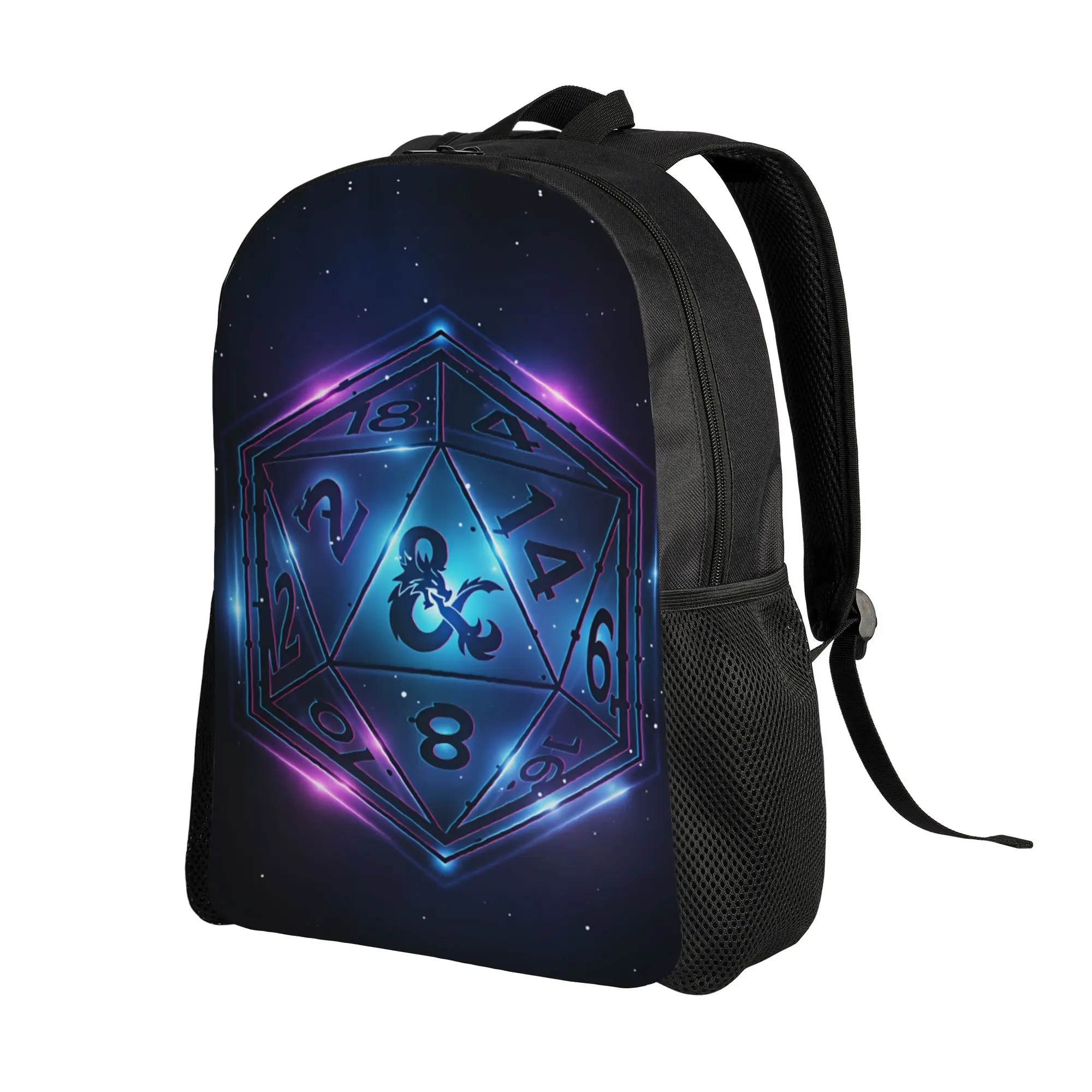 Dungeon Dragon DND Backpack Men  Big Backpacks Polyester Modern High School Bags Outdoor Colorful Rucksack
