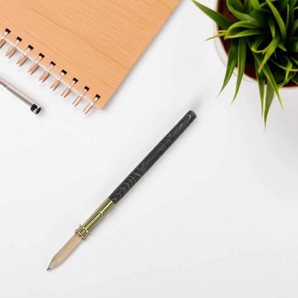 

2pcs Pencil Extender for Artists Colored Pencils Black Extension Sleeve Reusable Holder Office Write Tool Drawing Pen