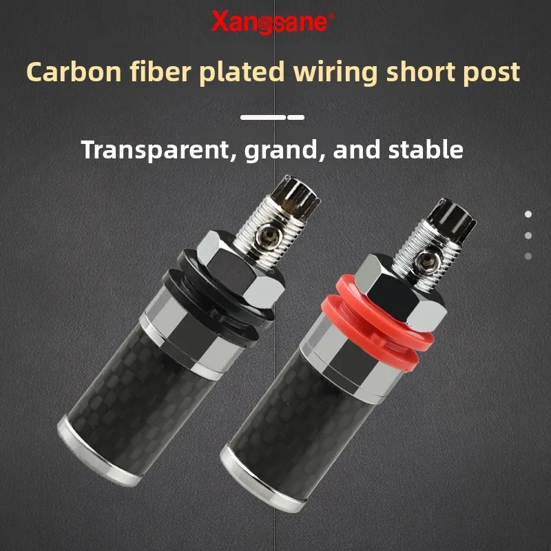 copper rhodium-plated power amplifier speaker terminal block HIFI fever solder-free audio pedicle copper speaker terminal