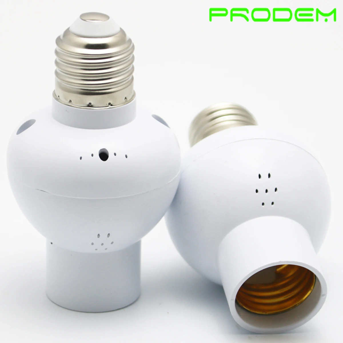 PRODEM Brand 85-265V 2 PACK Voice Sensor Socket Holder E27 Srcew 40W