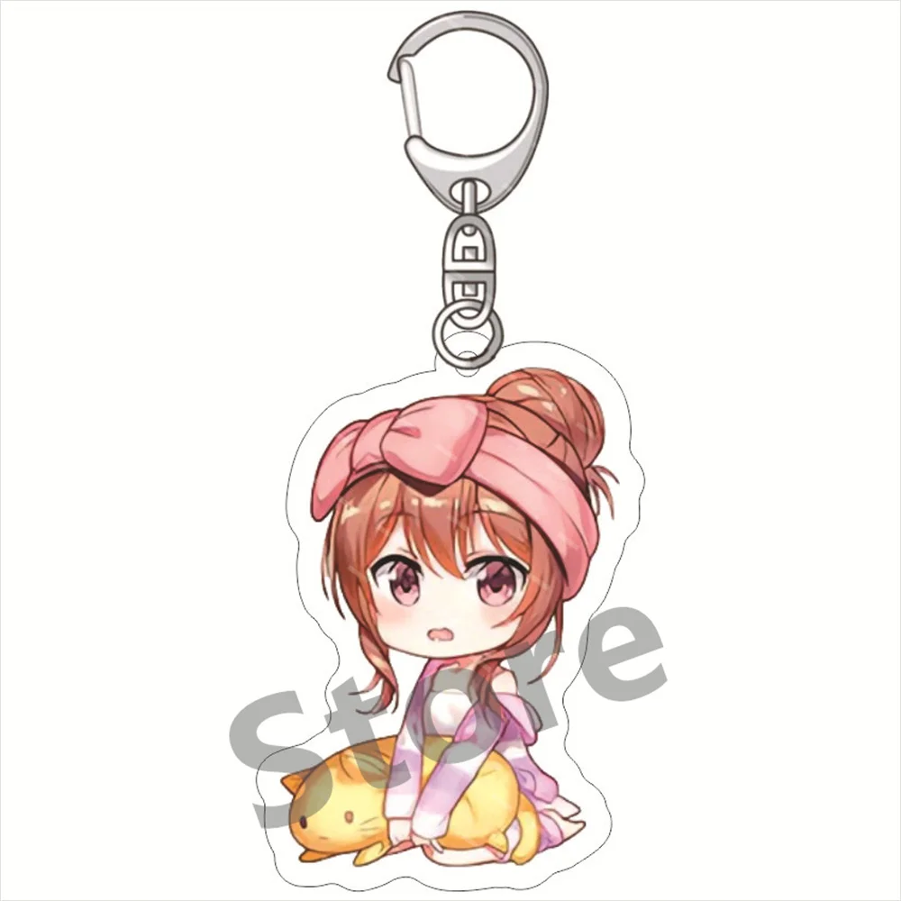 Anime Yuan Jie Gan Shen Family  Acrylic key chain Jewelry Accessories Key Ring Gifts 6cm