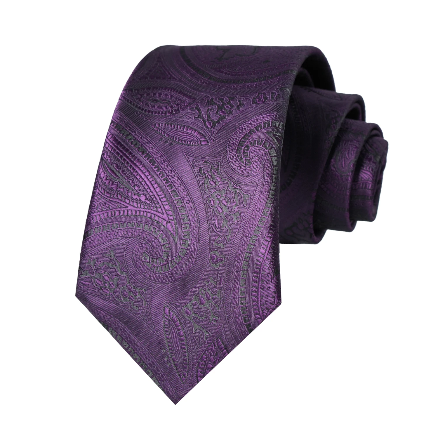 Herren Paisley Jacquard Krawatte Luxuriöse Polyester-Seidenkrawatte Klassische Formelle Business-Hochzeits-Party-Krawatte Modisches Anzug-Accessoire – Detail 13