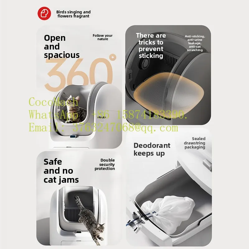 C1 intelligent automatic cat litter box cat litter machine widened and enlarged open cat toilet electric