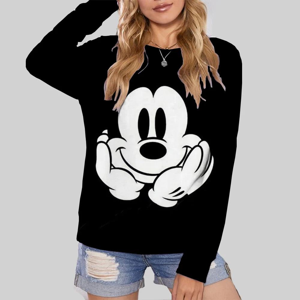 

Women's Sweatshirts Disney Mickey Mouse print Fashion Streetwear Hoodie Women Sweatshirts Fall Sport Design kawaii Hoodies