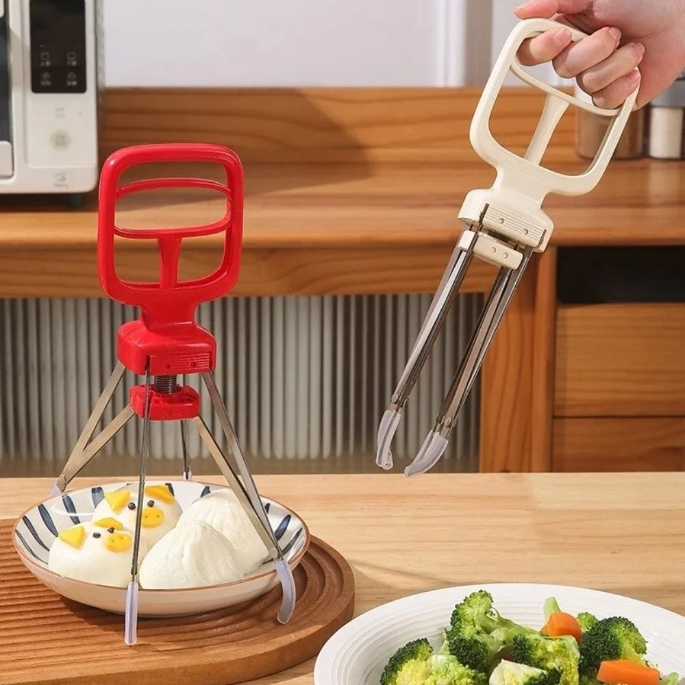 

Bowl Holder Stainless Steel Hot Dish Clip Heat-Resistant Heavy-Duty Pot Gripper Non-Slip Sturdy Anti-Scald Clip Pot Retrieval