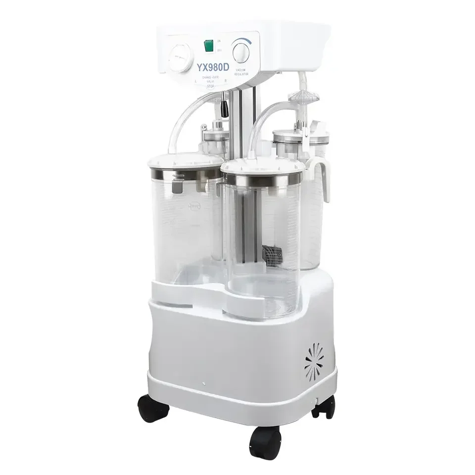 Medical Mobile Aspirator Apparatus Vacuum Electric Suction Machine