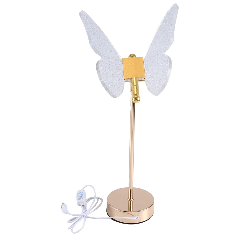 

Butterfly Desk Lamp Indoor Lighting Button Home Decoration Bedroom Bedside Living Room Desk Lamp Plug-In Model Easy Install