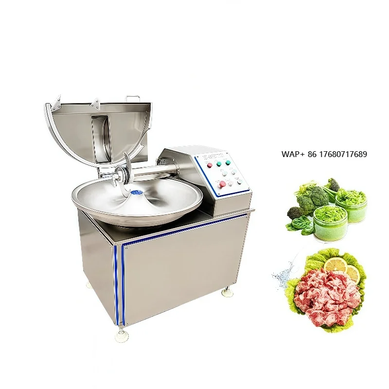 20L 40L 80L Commercial High-power Electric Used in Household Meat Vegetable Chopper Meat Chopping  Sausage Bowl Cutter Machine