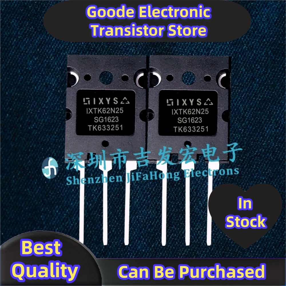 

10PCS IXTK62N25 TO-264 250V 62A 10Best Quality Quality Guarantee In Stock