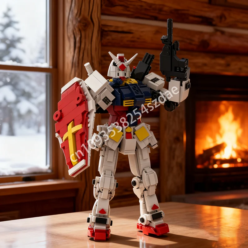 

1070pcs MOC Rx Mobile Suit Database Setsed Model Building Blocks Construction Creative Christmas Gifts Idea Toys Kids Birthday