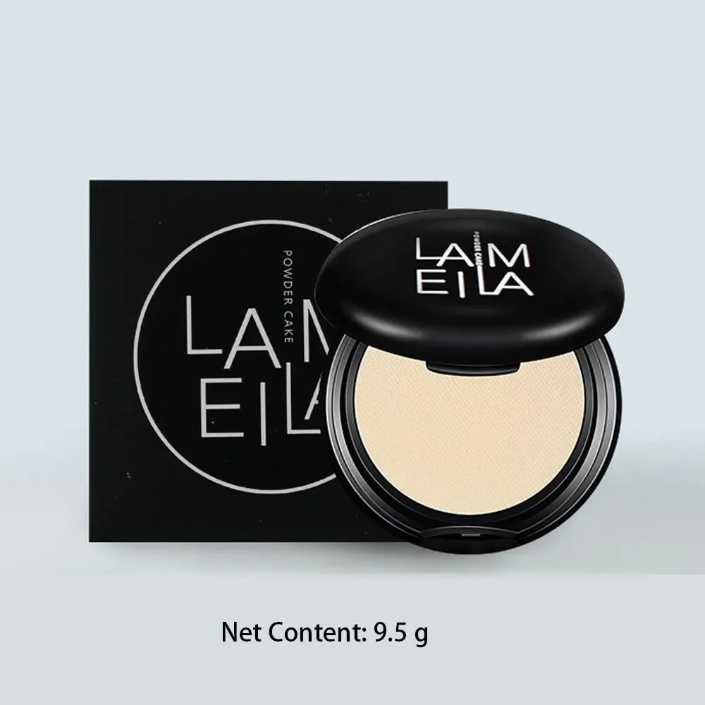 Polvo suelto de ajuste de maquillaje con control de aceite, polvo prensado resistente al agua de larga duración, corrector fino y suave, polvo compacto
