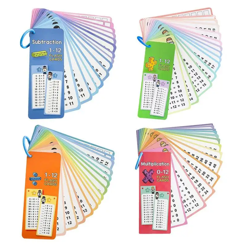 Division Flash Cards 15X Multiplication And Division Flash Cards Math Equations Division Learning Aids With Dry Erase Pens For