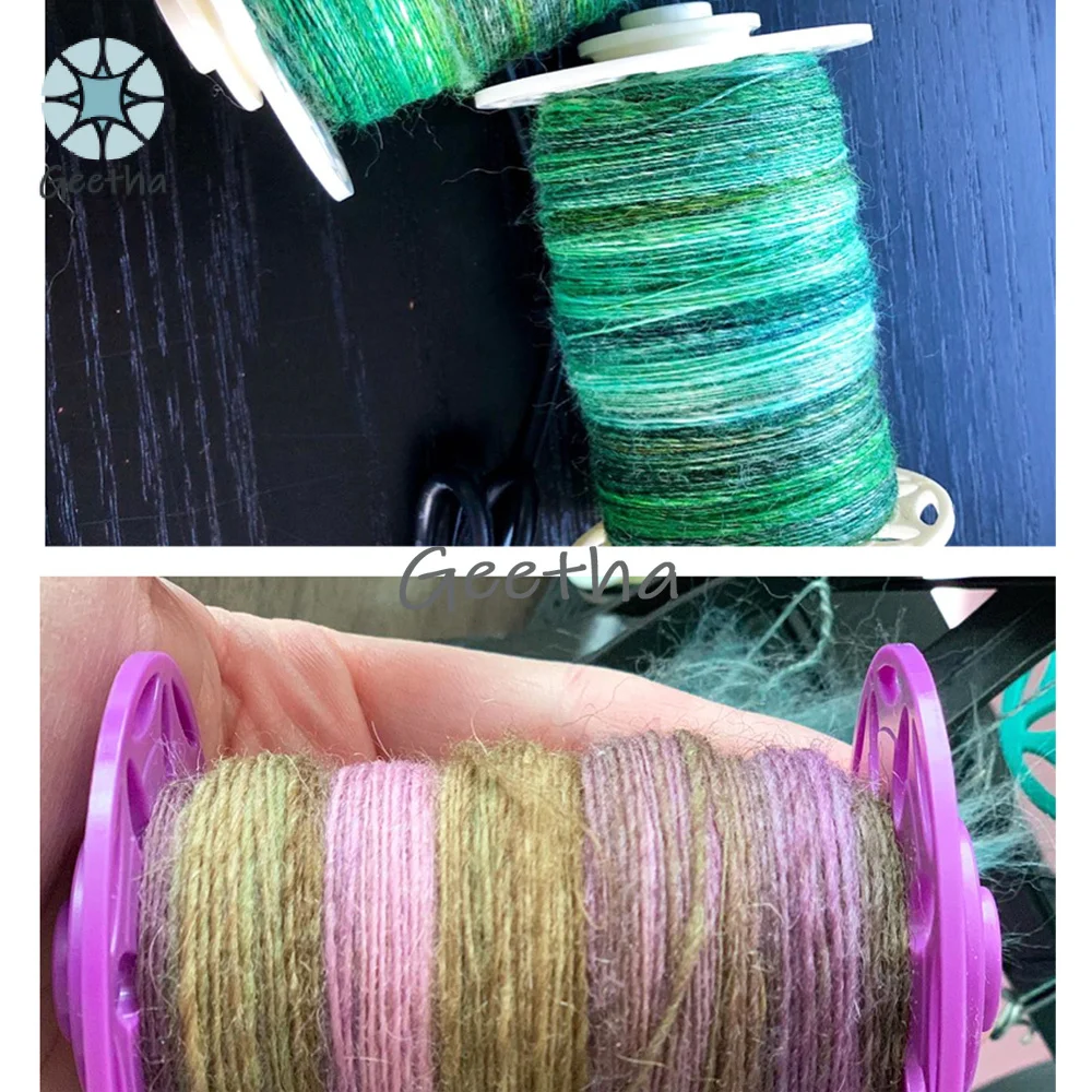 AC100-240v Household Digital Display Mini Electric Spinning Wheel, Wool Fibre Twisting, Forward and Reverse