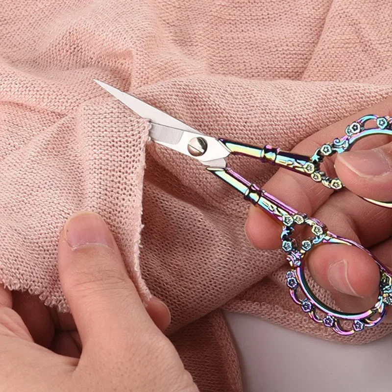 Retro klassische Schneiderschere Handwerk Haushalt Schneiderschere Stoff Nähen Stoff Faden langlebige Edelstahlschere – Detail 3