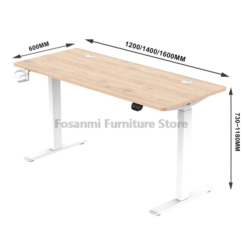 Mesa de computador elétrica de altura ajustável, mesa de movimento com display digital, mesa de jogos, escritório, casa, para trabalho de estudo