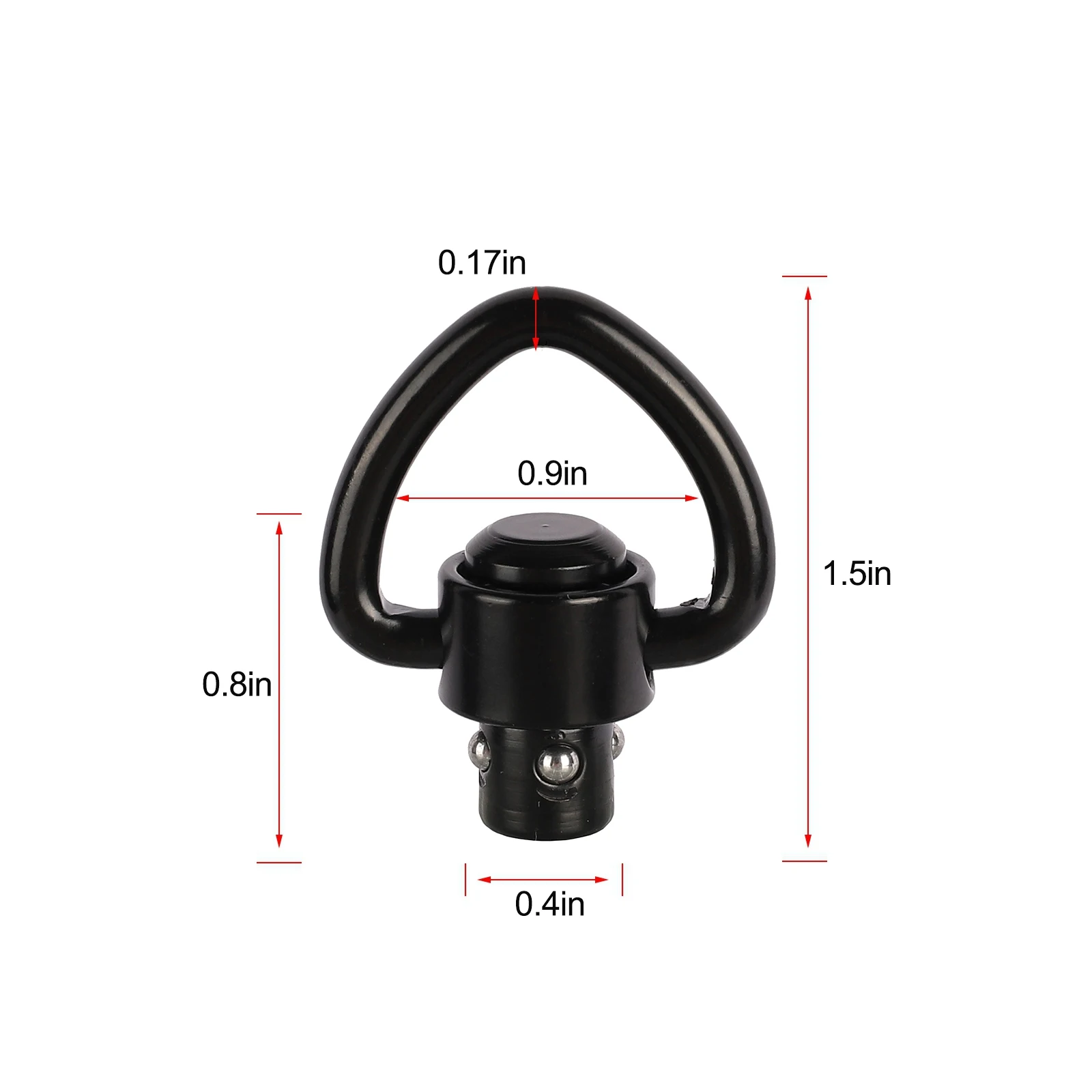 2PCS Rifle Push Button QD Release Sling Swivel Mount Ring with a Sling Swivel Mount Rifle Hunting Accessories