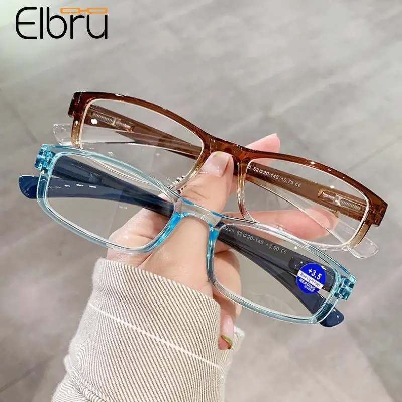 

Elbru 0+1+1.5+2+2.25+2.5+2.75+3+4 Anti-blue Light Reading Glasses Women Men Presbyopic EyeGlasses Unisex Fashion Reading Eyewear