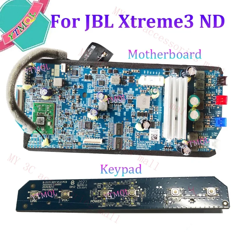 1PCs original for JBL Xtreme3 ND Bluetooth speaker motherboard key button USB Bluetooth speaker motherboard keypad