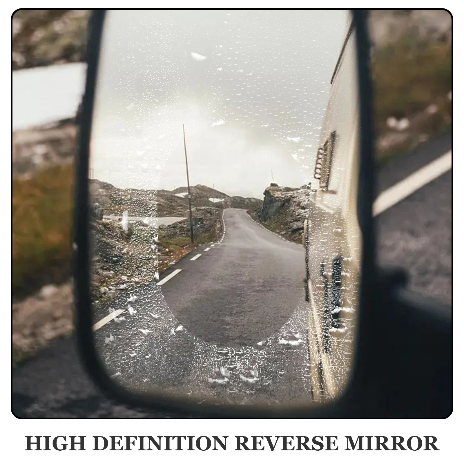 

2Pcs Car Rearview Mirror Film 135x95mm Anti Fog Side Protector Rain Film for Clear Vision Nano Waterproof Coating Car Decor