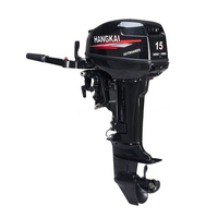 Popular HANGKAI 15HP 2 Stroke Long Or Short Shaft Boat Engine Outboard Motors For Sale