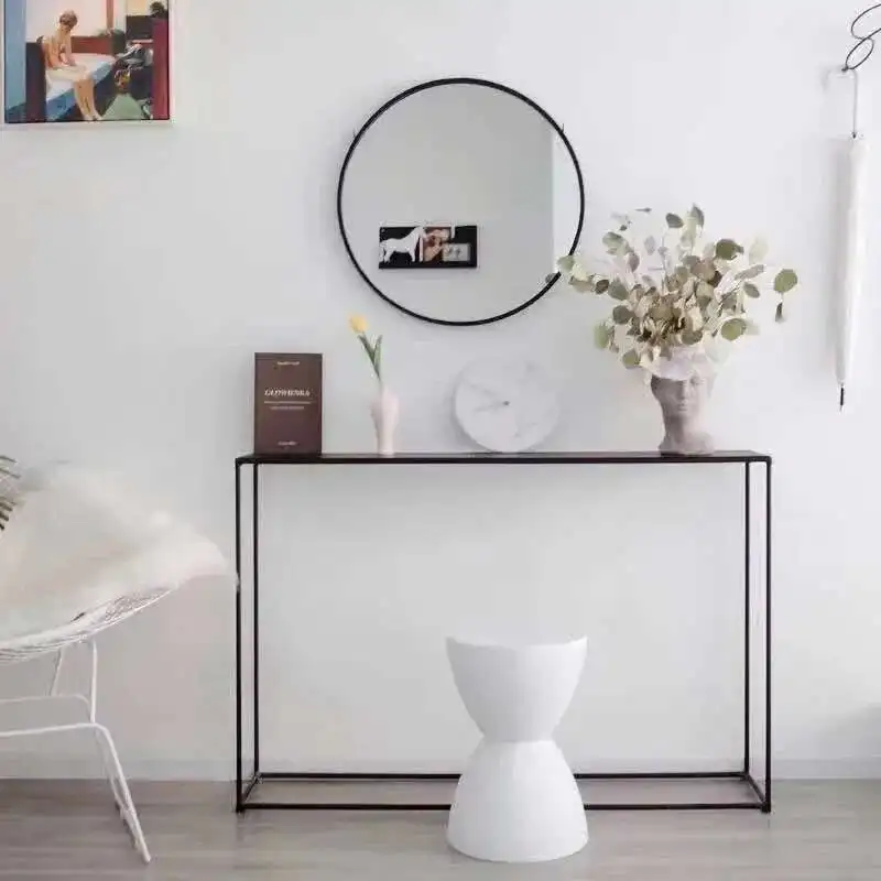 

Nordic Simple Wrought Iron Console Table Living Room Tables Home Side Table Cabinets Against Wall Console Table Home Furniture Z