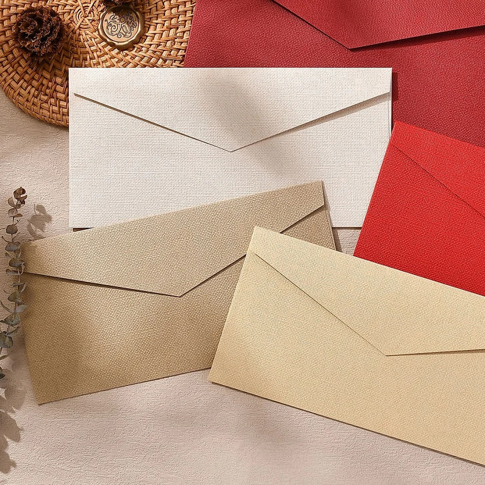 

20 шт. 22x11 см утолщенный конверт с текстурой, высококачественный конверт, ретро-приглашения, открытки, свадебные писем, бумага для запечатывания воска