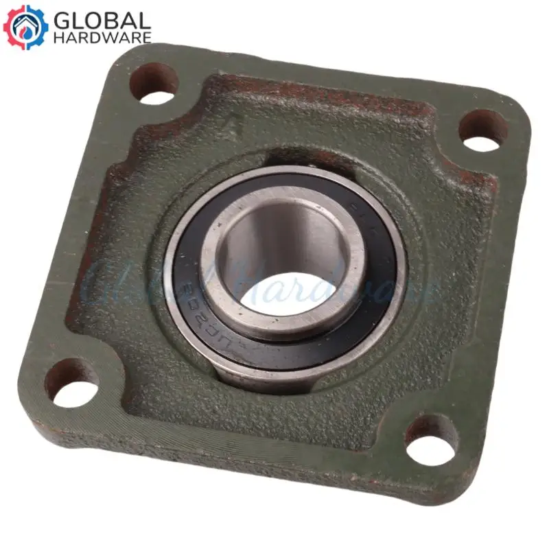 ตลับลูกปืน UCF206 ขนาด 29 มม. แบบ 4 รูยึด พร้อมหน้าแปลนสี่เหลี่ยมและปะเก็น